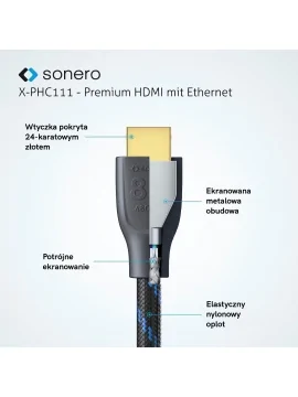 Kabel HDMI Sonero XPHC111-030 3m 8K