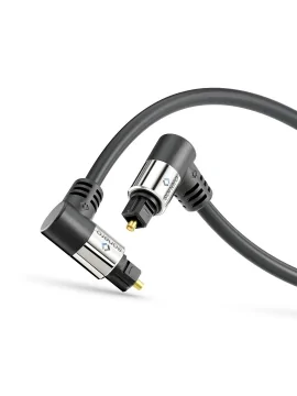 Kabel optyczny Sonero SOC120-010 audio S/PDIF (Toslink) ze złączami kątowymi 1m