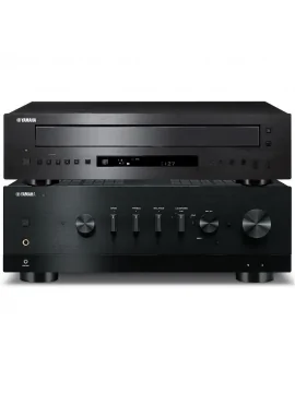 Amplituner Yamaha R-N800A czarny + Yamaha CD-C603