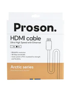 Kabel HDMI 2.1 Proson Arctic Series 8K 4m
