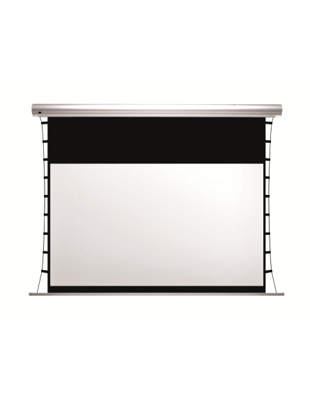 Kauber Blue Label Tensioned BT 230×129 (104") | Ekran elektryczny napinany 16:9 z czarnym pasem