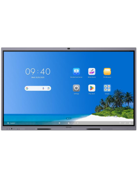 Hikvision DS-D5B86RB/FP 86" | Monitor interaktywny 4K z kamerą 4K, 8 mikrofonów, Android 14 EDLA, USB-C 65W