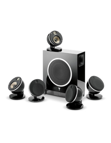 Focal Dome Flax Pack 5.1 Air | Zestaw kina domowego 5.1 z bezprzewodowym subwooferem Sub Air czarny