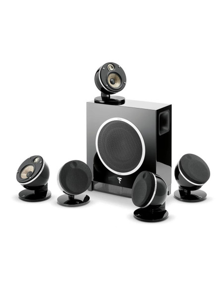 Focal Dome Flax Pack 5.1 Air | Zestaw kina domowego 5.1 z bezprzewodowym subwooferem Sub Air czarny