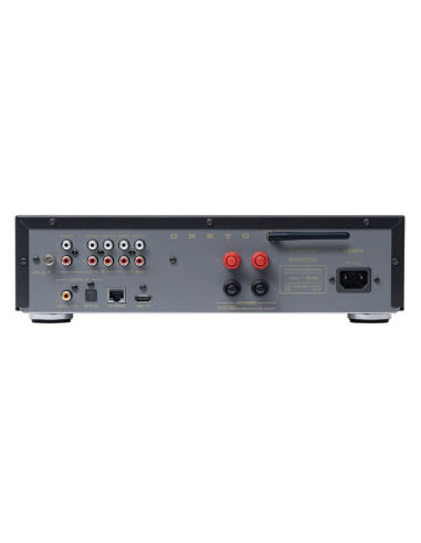 Onkyo Muse Y-40 Black | Wzmacniacz sieciowy 150 W, HDMI ARC, phono MM, streaming