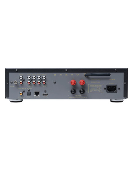 Onkyo Muse Y-40 Black | Wzmacniacz sieciowy 150 W, HDMI ARC, phono MM, streaming