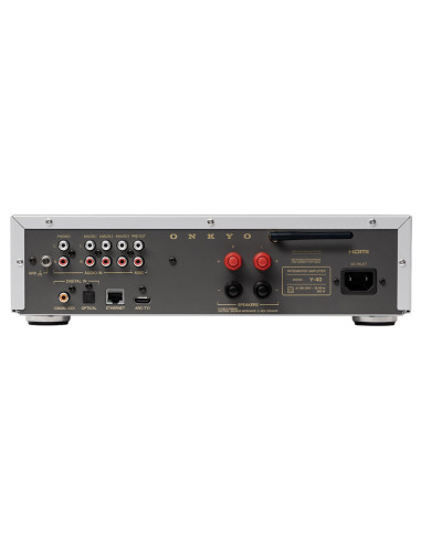 Onkyo Muse Y-40 Silver | Wzmacniacz sieciowy 150 W, HDMI ARC, phono MM, streaming
