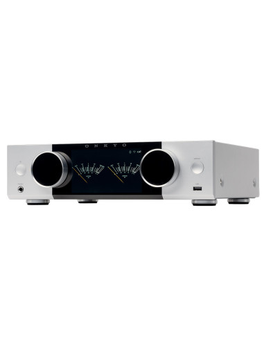 Onkyo Muse Y-40 Silver | Wzmacniacz sieciowy 150 W, HDMI ARC, phono MM, streaming
