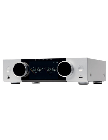 Onkyo Muse Y-40 Silver | Wzmacniacz sieciowy 150 W, HDMI ARC, phono MM, streaming