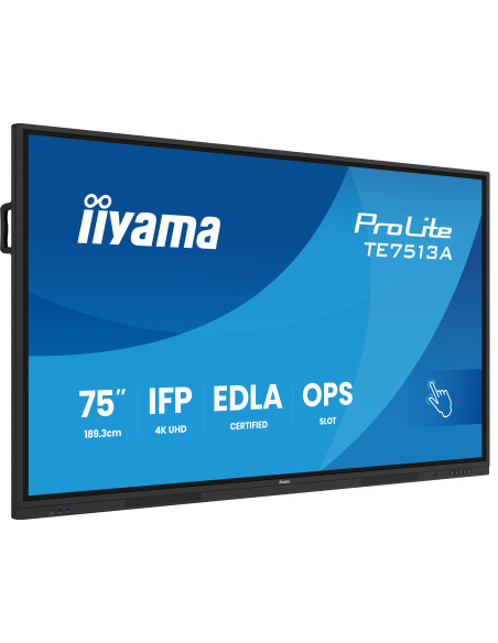 iiyama TE7513A-B3AG 75″ 4K EDLA | Monitor interaktywny