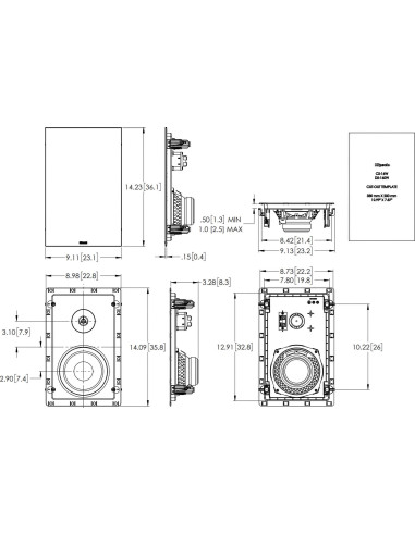 Klipsch CS-16W – głośnik instalacyjny ścienny | AVPoint