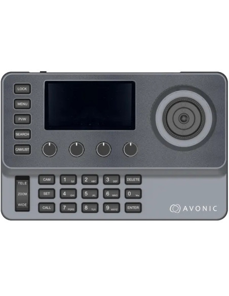 Avonic CON200-IP – kontroler kamer PTZ z LCD 3″ | AVPoint
