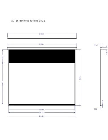 Ekran Avtek Business Electric 240