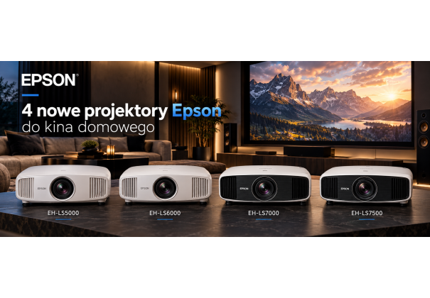 Epson EH LS5000, EH LS6000, EH LS7000 i EH LS7500. Cztery nowe projektory laserowe 4K do kina domowego